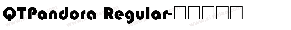 QTPandora Regular字体转换
